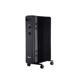Calorifer electric zilan zln8443 negru, 9 elemnti, putere 2000w, termostat reglabil