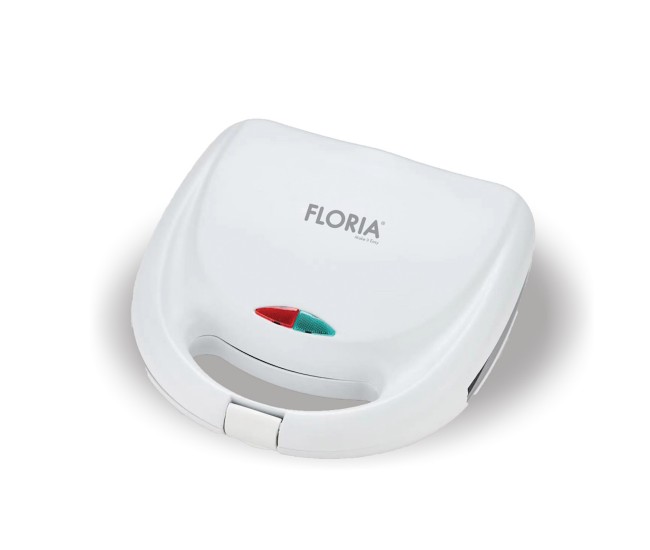 Sandwich-maker floria zln8504 alb, putere 800 w, indicator luminos, placi care nu se lipesc