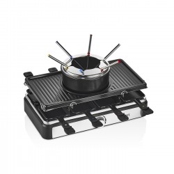 Gratar electric cu fondue zilan zln8856, raclette, putere 1400 w, indicator luminos