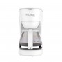 Aparat de facut cafea floria zln9274 alb, putere 600w, oprire automata, vas de 1.2 litrii
