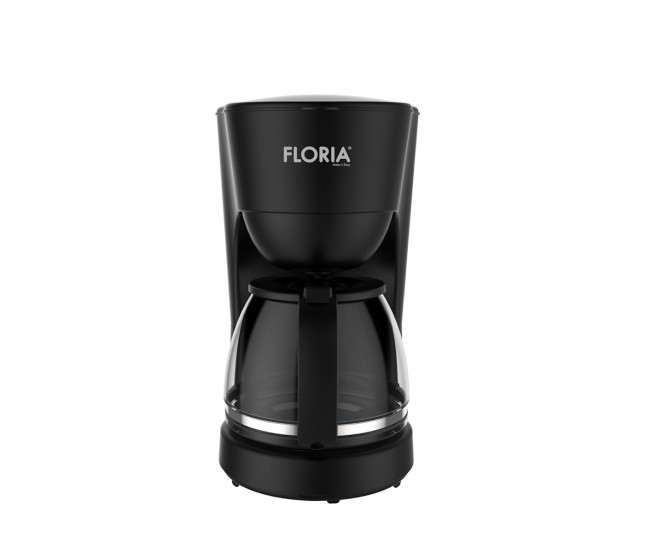 Aparat de facut cafea floria zln9273 negru, putere 600w, oprire automata, vas de 1.2 litrii