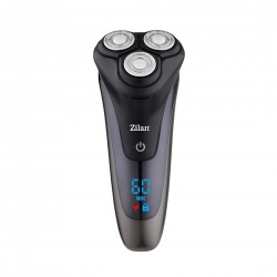 Aparat de ras electric zilan zln8733 - 3 capete rotative, rezistent la apa ipx6, afisaj led, incarcare rapida usb