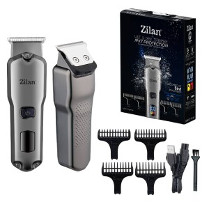Aparat de tuns multifunctional 5 in 1 zilan zln8634 - impermeabil ipx7, acumulator li-ion, 4 piepteni