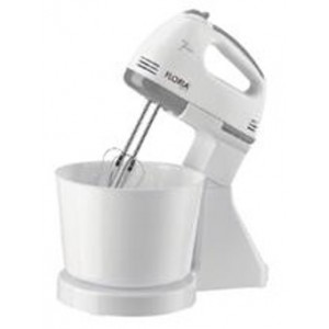 Mixer cu bol floria zln-7577 alb, 7 viteze, bol plastic 2 litri, putere 150w, alb