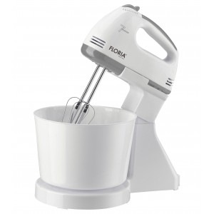 Mixer cu bol floria zln-7577 - 150w, 7 viteze, bol 2 l + 4 accesorii incluse