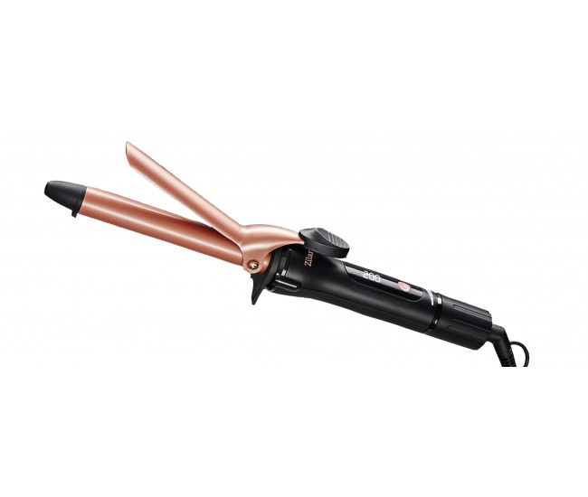 Ondulator de par zilan zln9525 cu clips, negru/roz, diametru 19mm, putere 30w