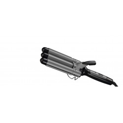 Ondulator de par floria zln9419 cu 3 elementi, temperatura maxima de 200 grade, 98w, negru