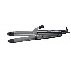 Placa 2 in 1 floria zln9426 pentru indreptat si ondulat parul, temperatura maxima de 200 grade, 43w, negru 