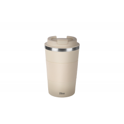 Cana de cafea zilan zln9877 termos, capacitate 380ml, interior din inox, pereti dublii, crem Cana de cafea zilan zln9877 termos, capacitate 380ml, interior din inox, pereti dublii, crem