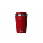 Cana de cafea zilan zln9880 termos, capacitate 380ml, interior din inox, pereti dublii, rosu