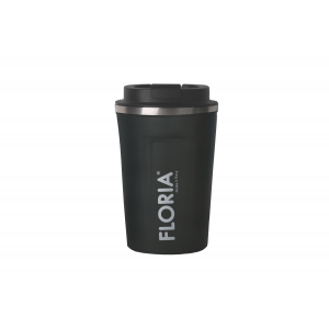 Cana de cafea floria zln9970 tip termos, capacitate 380ml, interior din inox, pereti dublii, gri