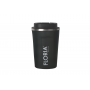 Cana de cafea floria zln9970 tip termos, capacitate 380ml, interior din inox, pereti dublii, gri