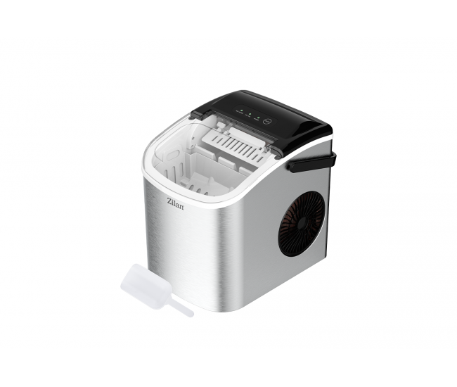 Mini masina de facut gheata zilan zln1177, 12-15 kg de gheata pe zi, otel inoxidabil, 95w