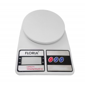 Cantar bucatarie digital floria zln9075 - capacitate 10kg, precizie 2g, display lcd