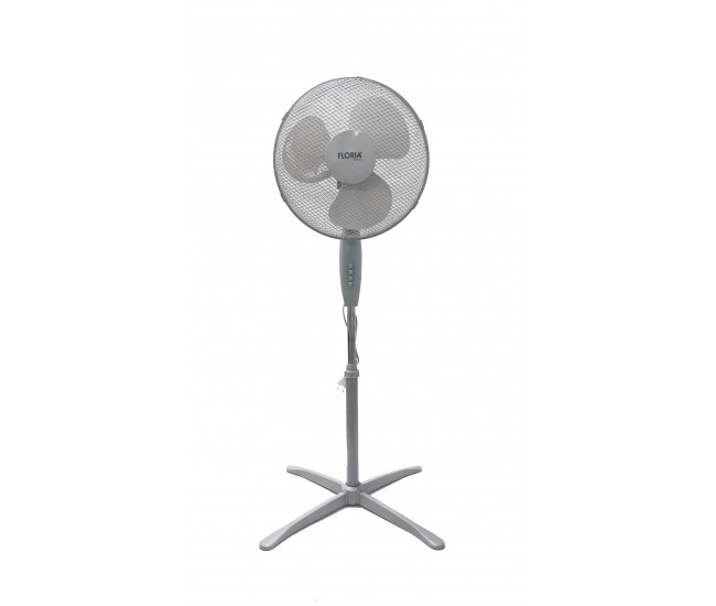 Ventilator cu picior floria zln-0996 - 3 trepte viteza, inaltime reglabila, rotire 360°, 40w