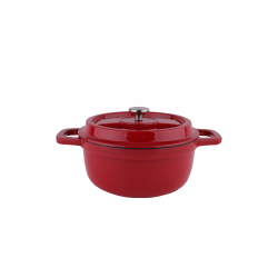 Oala zilan zln0941, din fier turnat sub presiune puternica, 2.6l, diametru 22 cm, inaltime 10 cm, compatibila cuptor si masina de spalat vase