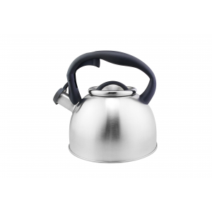 Ceainic din inox cu fluier floria zln1269, exterior polishat, compatibil gaz, electric  inductie, capacitate 3l