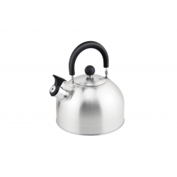 Ceainic din inox cu fluier floria zln1276, exterior polishat, compatibil gaz, electric  inductie, capacitate 3l