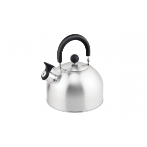 Ceainic din inox cu fluier floria zln1276, exterior polishat, compatibil gaz, electric  inductie, capacitate 3l