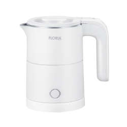 Fierbator electric floria zln1735, capacitate 500ml, putere 1000w, pereti dublii, inox, alb Fierbator electric floria zln1735, capacitate 500ml, putere 1000w, pereti dublii, inox, alb