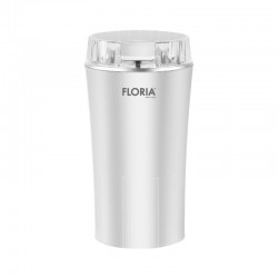 Rasnita de cafea floria zln2398, putere 350w, capacitate 250ml, 60g, lame din otel inoxidabil, alb