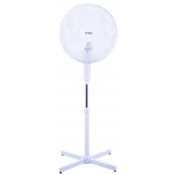 Ventilator cu picior floria zln-1180, diametru 40 cm, putere 40 w, motor silentios si puternic, alb