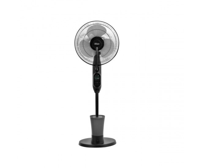 Ventilator zilan zln0977 cu pulverizare, capacitate apa 2.8l, 3 trepte de viteza, 3 moduri presetate, timer, telecomanda, putere 75w