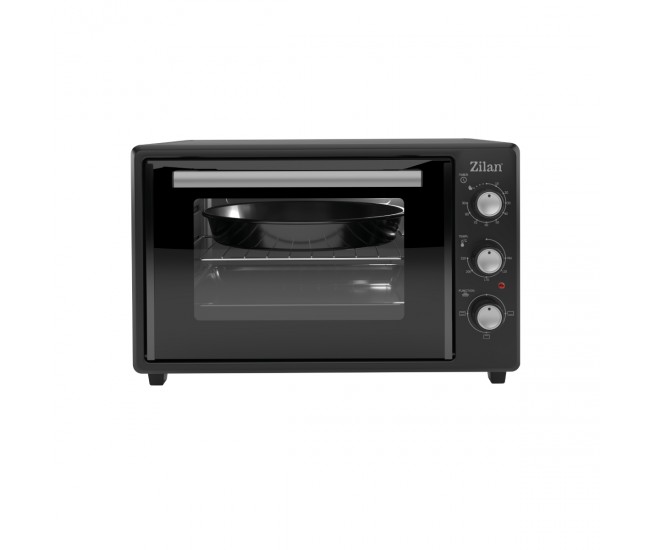 Cuptor electric zilan zln5323 gusto, capacitate 35l, temperatura maxima 250c, timer, element incalzire ascuns, putere 1800w, negru