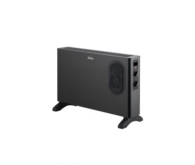 Convector cu ventilator zilan zln2055, termostat reglabil, protectie la supraincalzire, siguranta rasturnare, putere 1250 / 2000w