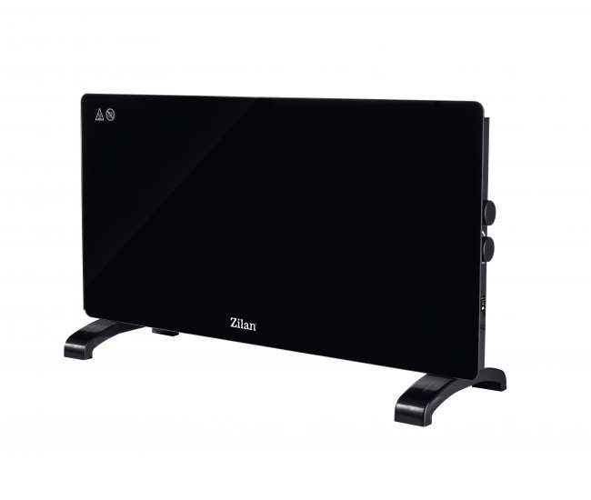 Convector electric zilan zln4062 cu panou sticlă - 2000w, termostat reglabil, protecție supraîncălzire