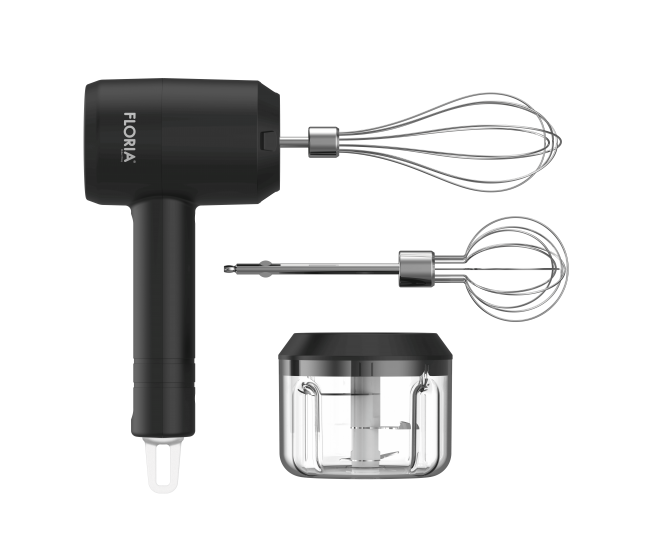 Mixer de mana 3 in 1 floria zln2772 reincarcabil, utilizare fara cablu, baterie 800mah, putere 3.7v / 20w