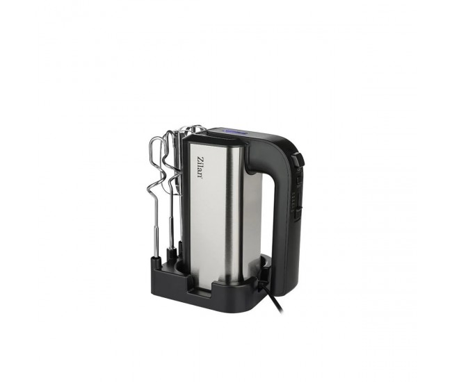 Mixer de mana zilan zln2938 din inox, 5 trepte de viteza + turbo, protectie la supraincalzire, 500w