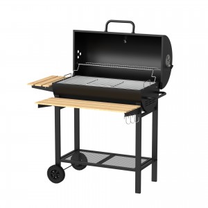 Gratar exterior cu carbune tip butoi zilan zln3594 - design premium pentru gradina