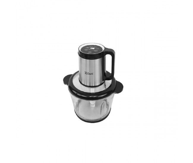 Tocator legume-fructe zilan zln2747 digital din inox, vas din sticla capacitate 3l, 4 functii presetate, lame din titan, putere 500w