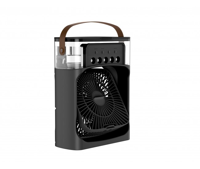Ventilator de birou cu pulverizare apa floria zln4789, timer, 3 trepte de viteza si pulverizare, putere 10w