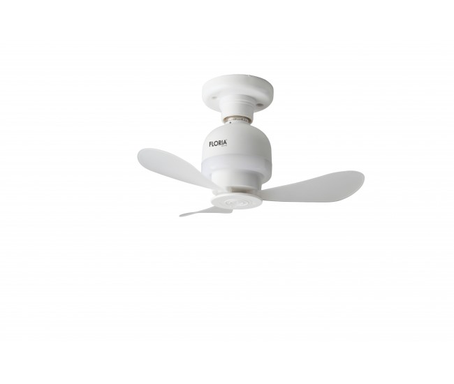 Ventilator de tavan cu iluminare led floria zln4581, diametru 15.2 cm, 3 palete, putere 11w