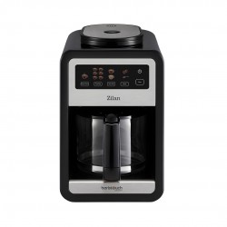Cafetiera cu rasnita integrata zilan zln9001, ecran tactil, capacitate 850 ml   pana la 6 cesti  , putere 640w