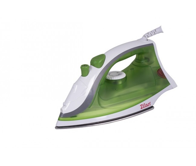 Fier de calcat talpa inox zilan zln-8410,alb/ verde 1600w,