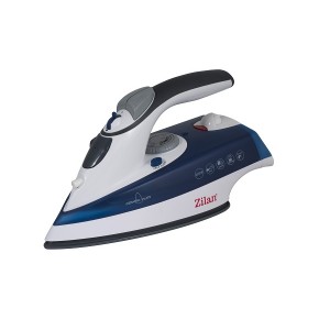 Fier de calcat cu abur zilan zln-8082, 2200w, talpa ceramica, functie autocuratare, albastru