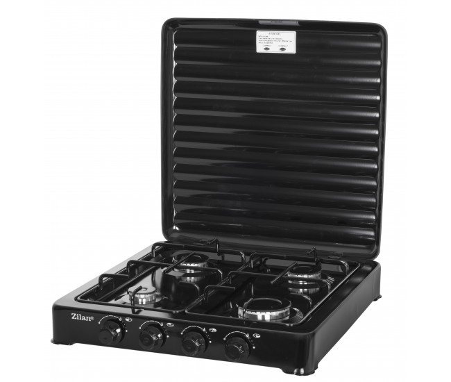 Aragaz 4 ochiuri zilan zln7079,negru alimentare gpl butelie,