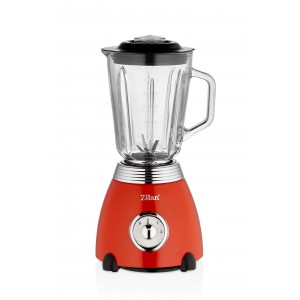 Blender retro zilan zln7057 rosu - 1.5l, 500w, lame otel, design vintage