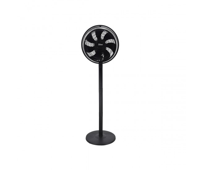 Ventilator cu picior zilan zln2558, inaltime reglabila, diametru 34 cm, 3 trepte de viteza, 7 palete, oscilatie, 2000 rpm, putere 95w