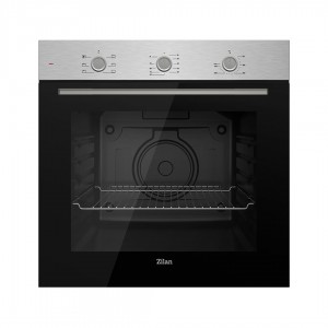 Cuptor electric incorporabil zilan zln6420, 73 l, 6 functii de gatire, grill, negru si inox