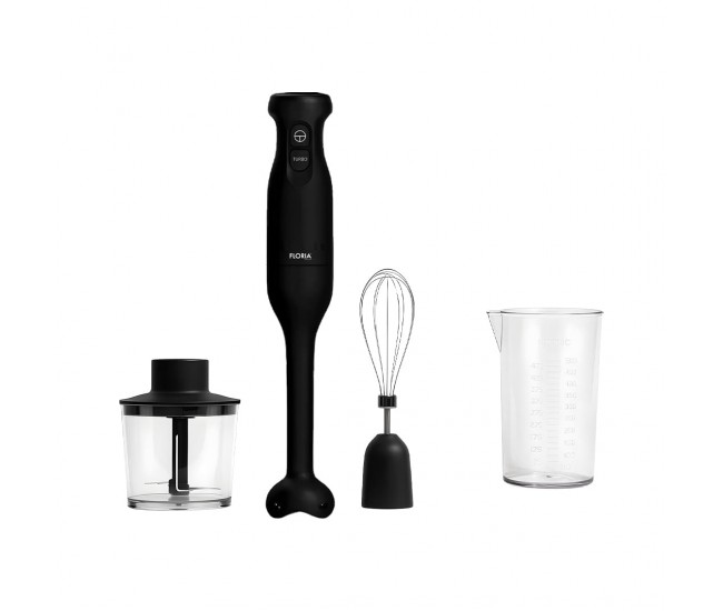 Blender de mana 4 in 1 floria zln5383, 300w, 2 viteze, accesorii tocator si tel