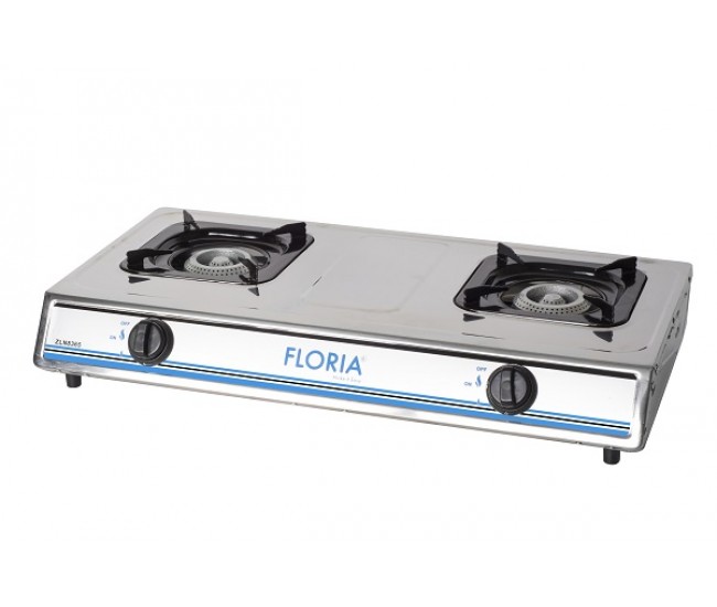 Aragaz plita inox zilan - floria, 72 x 40 x10 cm, 2 och. zln8365, alimentare gpl butelie