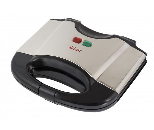 Sandwich maker zilan zln-8143 - grill electric 750w, placa antiaderenta, 2 sandwichuri