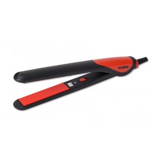 Placa pentru indreptat parul floria zln-8991,rosu/negru 25w, invelis ceramic, 