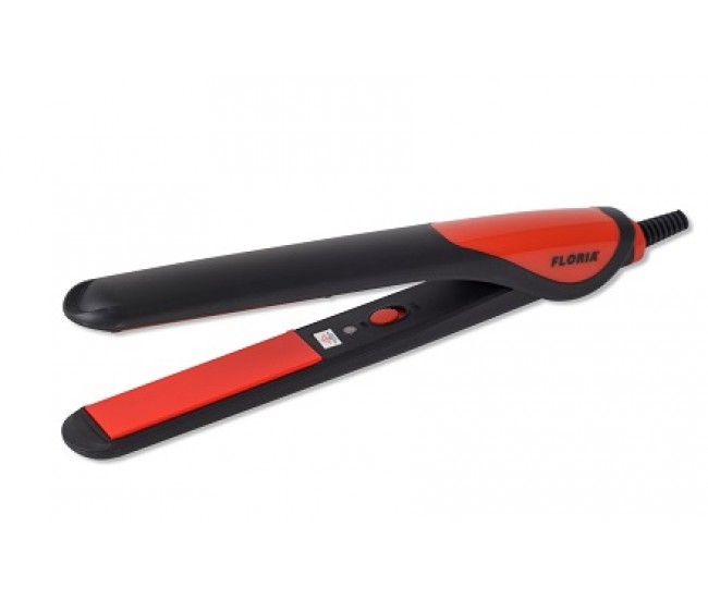 Placa pentru indreptat parul floria zln-8990,rosu/negru 25w, invelis ceramic, RZLN8991