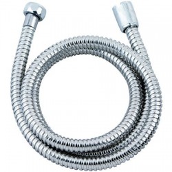 Furtun de duș spiral extensibil zinox zln-7864 - 1.5m, racorduri alamă, finisaj cromat