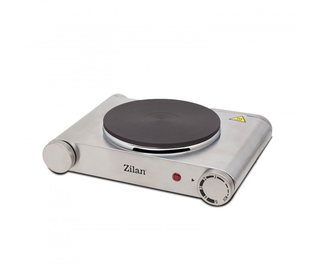 Plita electrica inox zilan zln-0535, 33x10x30, 1 arzator, 1500 w, termostat reglabil